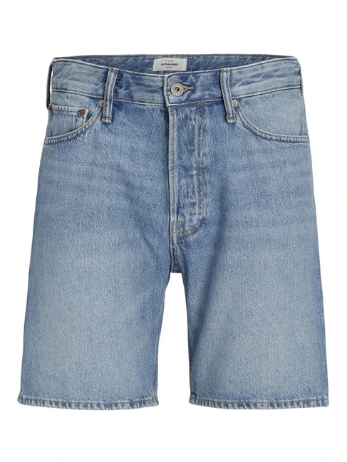 Фото ракурс 3 - Чоловічі сині шорти Jack & Jones артикул 12252858 Blue denim SS2024