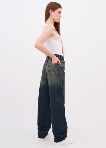 Фото ракурс 2 - Жіночі сині джинси EQUILIBRI артикул W568 015 000 NAVY BLUE FW2025