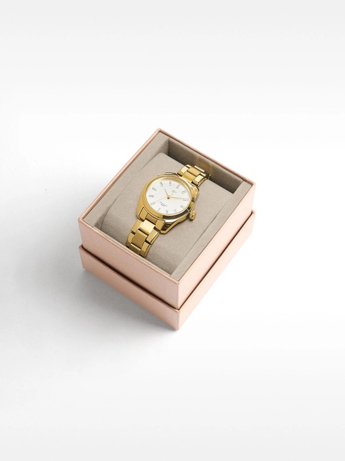 Фото ракурс 5 - Жіночий золотий годинник Parfois артикул 232172 _GD SS2025