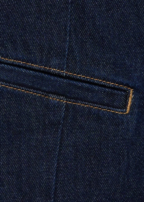 Фото ракурс 6 - Женский синий жилет Mango артикул 77068285 TS 7 season