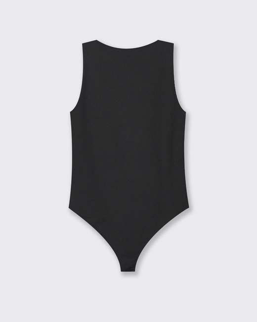 Женские черные боди Piazza Italia артикул 50411 Black SS2025 Фото ракурс 2 - Женские черные боди Piazza Italia артикул 50411 Black SS2025