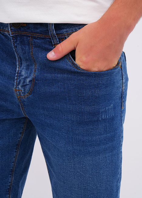 Чоловічі сині шорти Lee Cooper артикул LCM251-5045 Dark blue FW2025 Фото ракурс 4 - Чоловічі сині шорти Lee Cooper артикул LCM251-5045 Dark blue FW2025