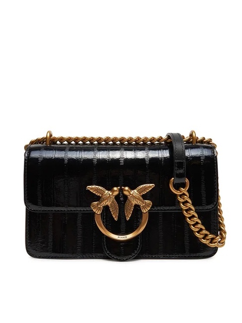 Жіноча чорна сумка Pinko артикул 100074-A1VE Z99Q FW2025 Фото ракурс 1 - Жіноча чорна сумка Pinko артикул 100074-A1VE Z99Q FW2025