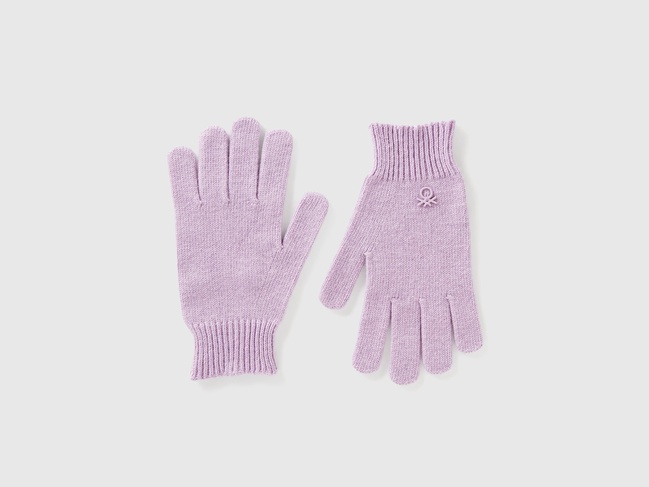 Фото ракурс 1 - Фіолетові рукавиці для хлопчиків Benetton артикул 126WCG00M.G 0W1 25A