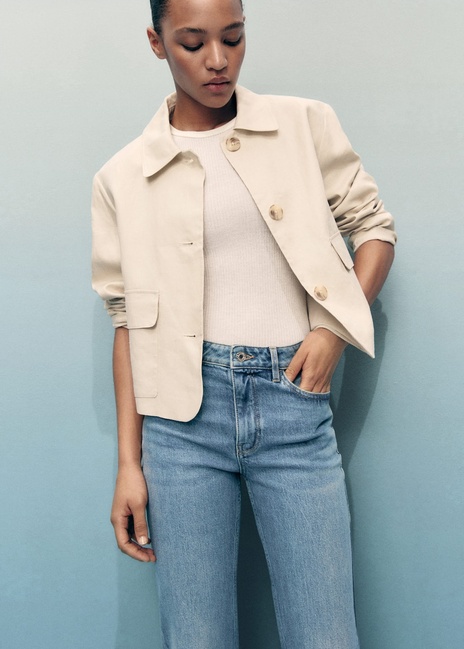 Фото ракурс 4 - Женские синие джинсы Mango артикул 17004102 TM 1 season