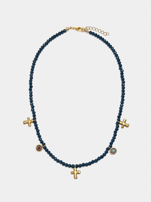 Жіноче зеленe намисто Parfois артикул 223707 _HM FW2025 Фото ракурс 1 - Жіноче зеленe намисто Parfois артикул 223707 _HM FW2025