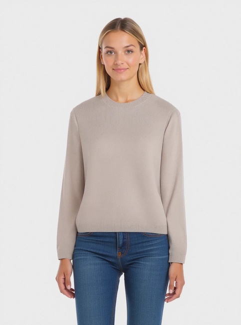 Фото ракурс 1 - Жіночий бежевий джемпер Piazza Italia артикул 55863 SAND FW2025