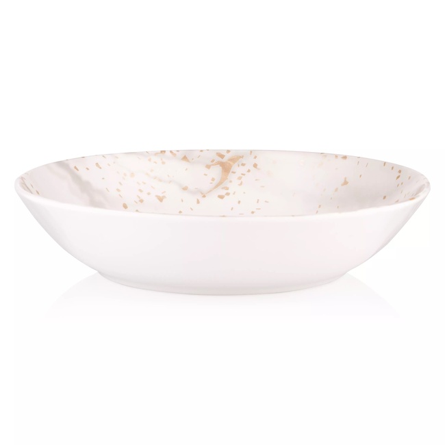 Фото ракурс 3 - Бежевая тарелка суповая Ardesto артикул AR0920S No color FW2025