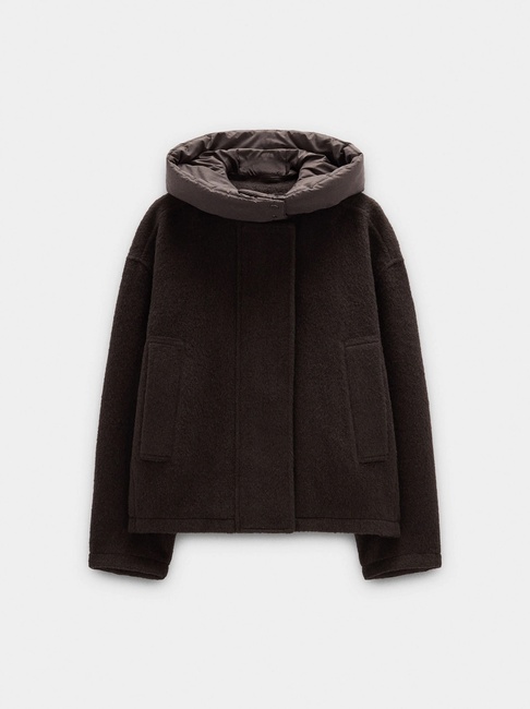 Жіноча коричнева куртка Parfois артикул 239684 _BN FW2025 Фото ракурс 5 - Жіноча коричнева куртка Parfois артикул 239684 _BN FW2025