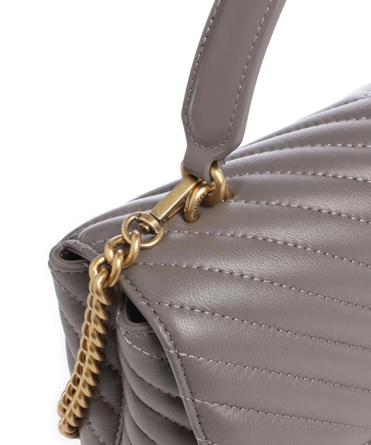 Фото ракурс 3 - Женская серая сумка Pinko артикул 100043-A0GK K33Q FW2025