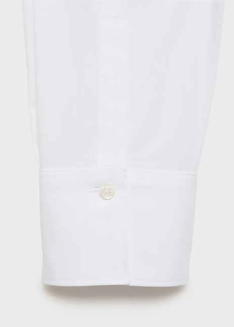 Фото ракурс 5 - Жіноча молочна сорочка Mango артикул 17044085 02 1 season