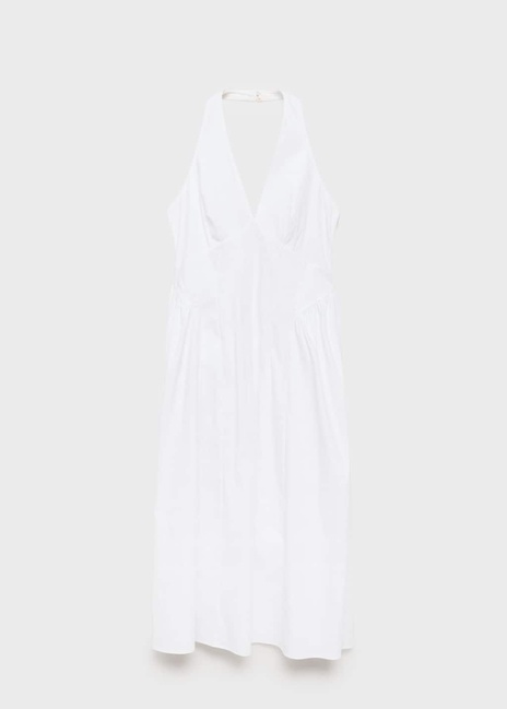 Женское молочное платье Mango артикул 87009082 02 8 season Фото ракурс 4 - Женское молочное платье Mango артикул 87009082 02 8 season