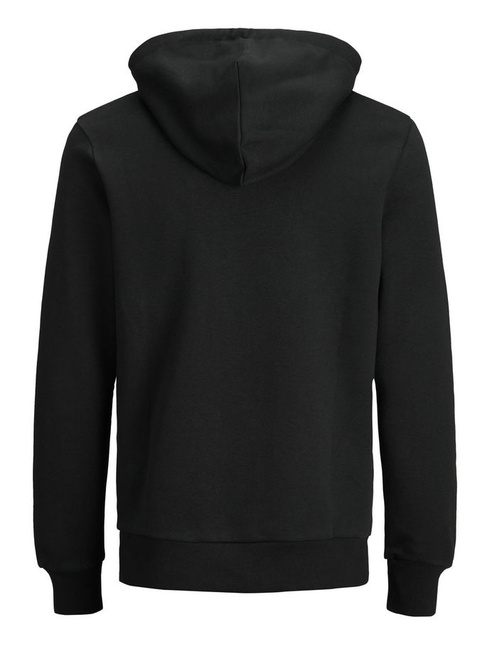 Фото ракурс 5 - Чоловіче чорнe худі Jack & Jones артикул 12137054 Black FW2024