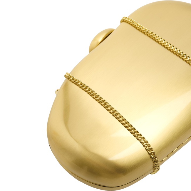 Женская золотая сумка Parfois артикул 217650 _OG FW2025 Фото ракурс 3 - Женская золотая сумка Parfois артикул 217650 _OG FW2025