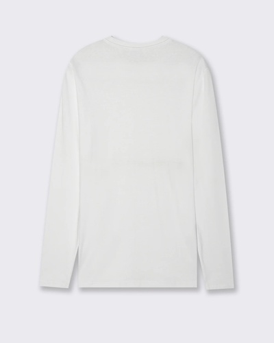 Фото ракурс 2 - Мужской белый лонгслив Piazza Italia артикул 63056 White FW2025