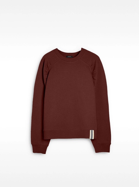 Фото ракурс 5 - Жіночий бордовий світшот Parfois артикул 233007 _BU SS2025