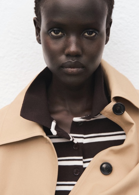 Жіночий коричневий лонгслів Mango артикул 17095805 30 1 season Фото ракурс 4 - Жіночий коричневий лонгслів Mango артикул 17095805 30 1 season