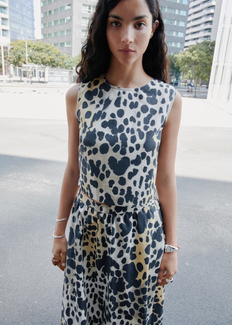 Жіночий чорний топ Mango артикул 17083325 99 1 season Фото ракурс 1 - Жіночий чорний топ Mango артикул 17083325 99 1 season