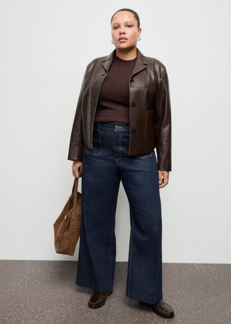 Женские синие джинсы Mango артикул 27011234 TS 2 season Фото ракурс 6 - Женские синие джинсы Mango артикул 27011234 TS 2 season