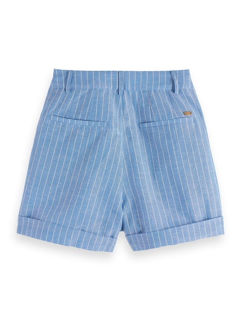 Фото ракурс 6 - Женские голубые шорты SCOTCH & SODA артикул UFJ00688N V426 SS2025