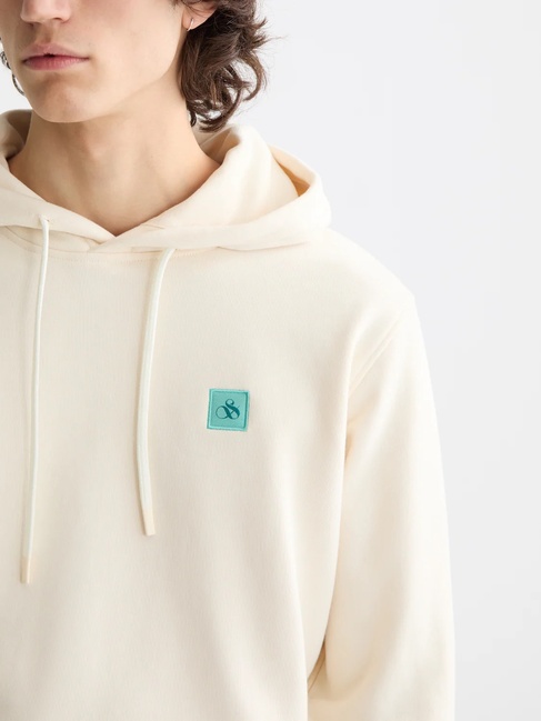 Чоловічий білий світшот SCOTCH & SODA артикул 181276 100 FW2025 Фото ракурс 4 - Чоловічий білий світшот SCOTCH & SODA артикул 181276 100 FW2025