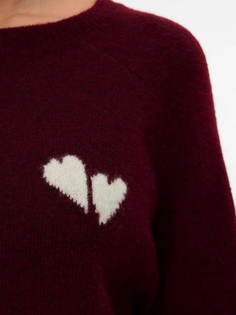 Фото ракурс 5 - Жіночий бордовий джемпер Vero Moda артикул 10331423 Syrah FW2025