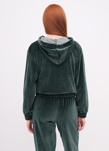 Фото ракурс 2 - Жіноча зелена олімпійка EQUILIBRI артикул W291 042 100 Green FW2025