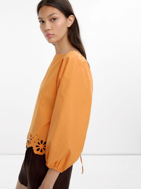 Женская оранжевая блузка Parfois артикул 235247 _OR FW2025 Фото ракурс 4 - Женская оранжевая блузка Parfois артикул 235247 _OR FW2025