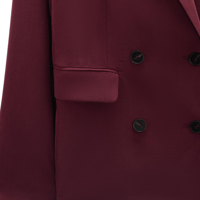 Фото ракурс 3 - Женский бордовый кардиган Parfois артикул 234689 _BU FW2025