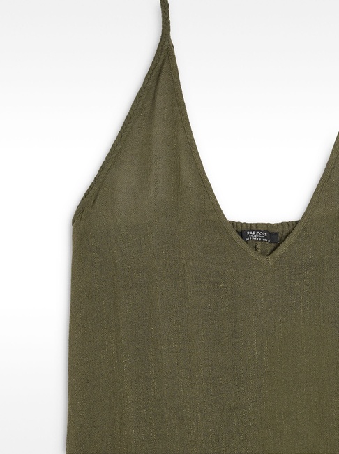 Фото ракурс 5 - Жіноча зелена сукня Parfois артикул 237944 _KK FW2025