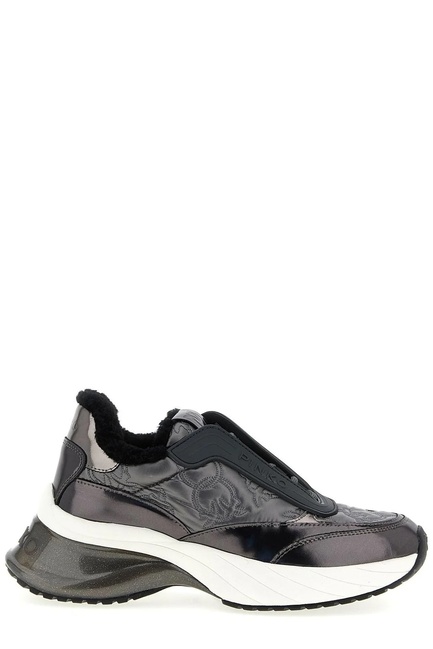 Фото ракурс 1 - Жіночі срібні кросівки Pinko артикул SS0097-T042 KZ7 FW2025