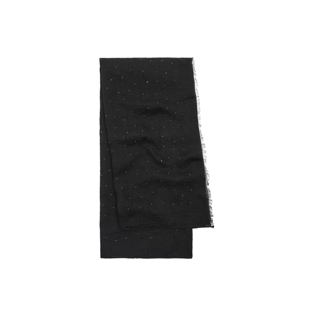 Женский черный шарф Parfois артикул 241384 _BK FW2025 Фото ракурс 1 - Женский черный шарф Parfois артикул 241384 _BK FW2025