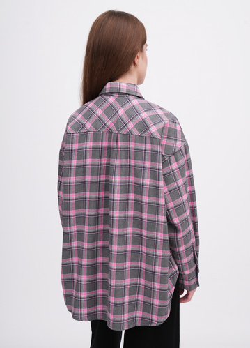 Фото ракурс 2 - Жіноча рожева сорочка EQUILIBRI артикул W422 023 004 Pink FW2025