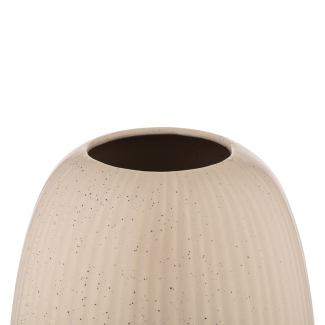 Фото ракурс 3 - Бежевая ваза Ardesto артикул AR3813B No color FW2025