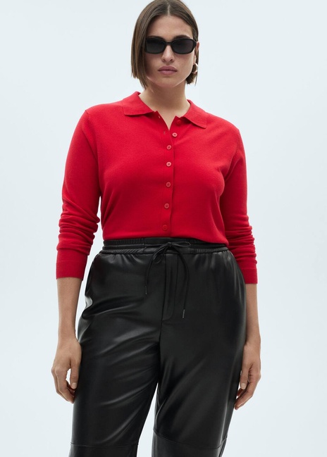 Фото ракурс 6 - Жіночі чорні брюки Mango артикул 87030436 99 8 season