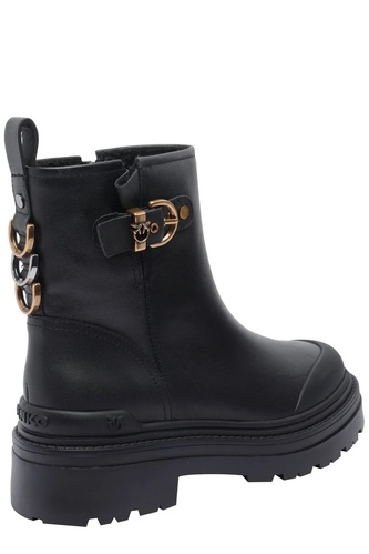 Фото ракурс 2 - Женские черные ботинки Pinko артикул SD0409-P063 Z99 FW2025