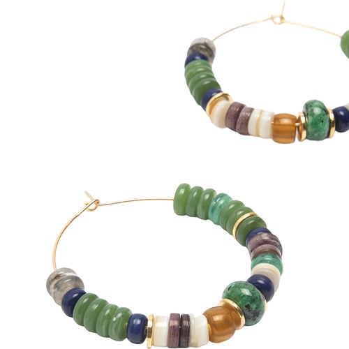 Фото ракурс 2 - Жіночі зелені сережки Parfois артикул 237472 _HM FW2025