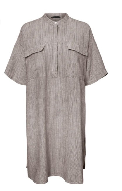 Фото ракурс 1 - Женское бежевое платье Vero Moda артикул 10253581 Moon Rock SS2025