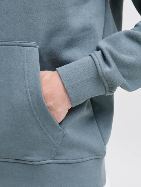 Фото ракурс 6 - Мужское голубое худи Jack & Jones артикул 12278789 Stormy Weather FW2025