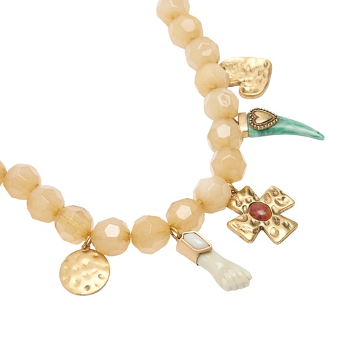 Фото ракурс 2 - Жіноче бежевe намисто Parfois артикул 238652 _HM FW2025