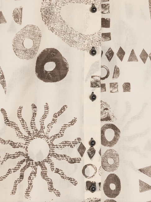 Фото ракурс 5 - Жіноча молочна блузка Parfois артикул 236764 _BM FW2025