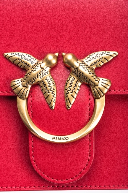Фото ракурс 4 - Женская красная сумка Pinko артикул 100072-A0F1 R30Q SS2024
