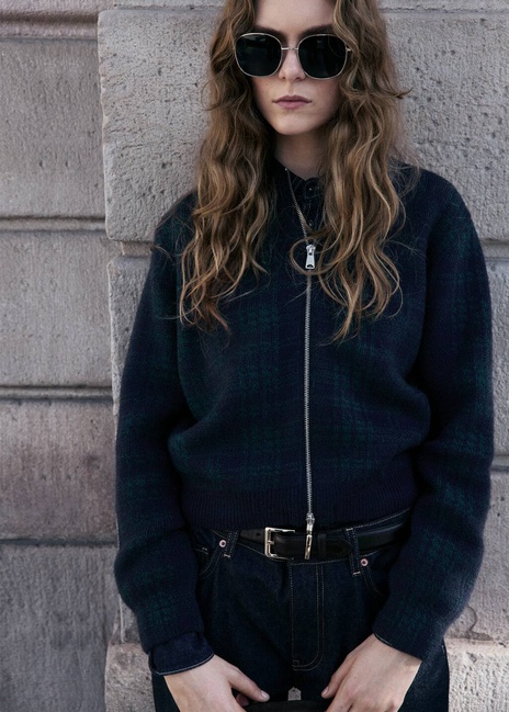 Жіночий зелений кардиган Mango артикул 17049119 43 1 season Фото ракурс 1 - Жіночий зелений кардиган Mango артикул 17049119 43 1 season