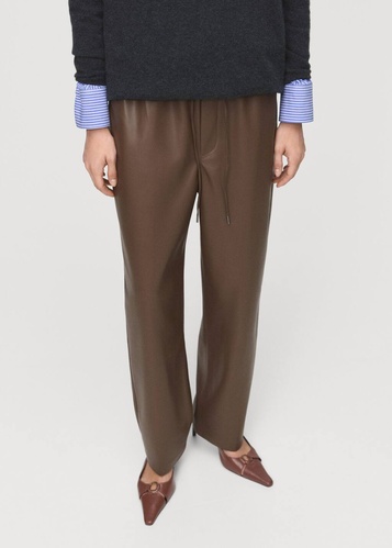 Фото ракурс 1 - Женские серые брюки Mango артикул 17075974 34 1 season