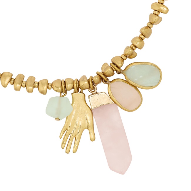 Жіноче золотe намисто Parfois артикул 237375 _HM FW2025 Фото ракурс 2 - Жіноче золотe намисто Parfois артикул 237375 _HM FW2025