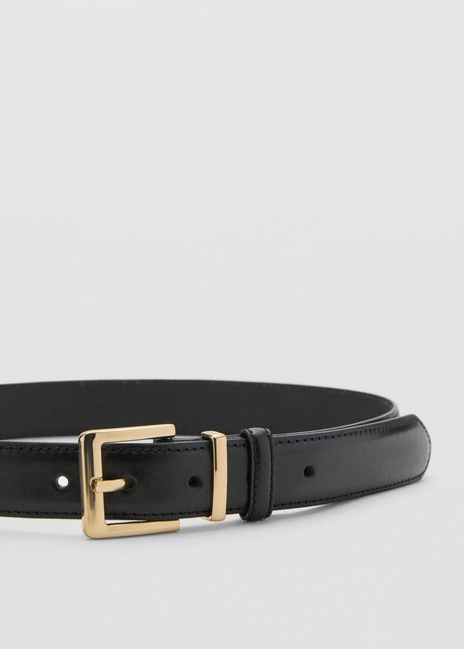 Женский черный ремень Mango артикул 17055993 99 1 season Фото ракурс 3 - Женский черный ремень Mango артикул 17055993 99 1 season