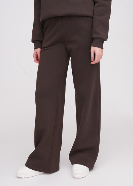 Женские коричневые штаны EQUILIBRI артикул W291 052 200 Brown FW2025 Фото ракурс 1 - Женские коричневые штаны EQUILIBRI артикул W291 052 200 Brown FW2025