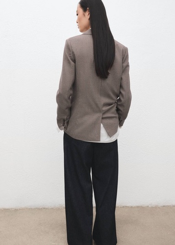 Фото ракурс 2 - Женский бордовый пиджак Mango артикул 27091259 78 2 season