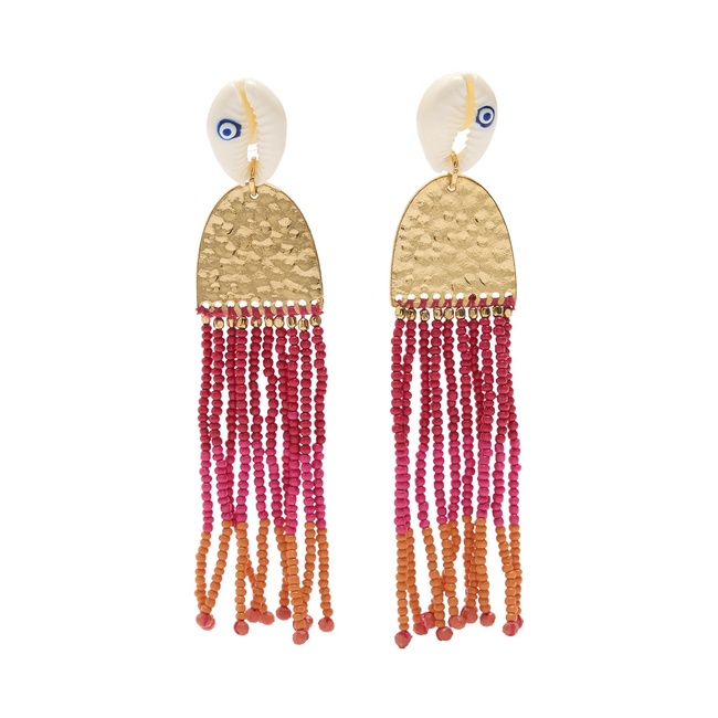 Женские розовые серьги Parfois артикул 234925 _BM FW2025 Фото ракурс 1 - Женские розовые серьги Parfois артикул 234925 _BM FW2025