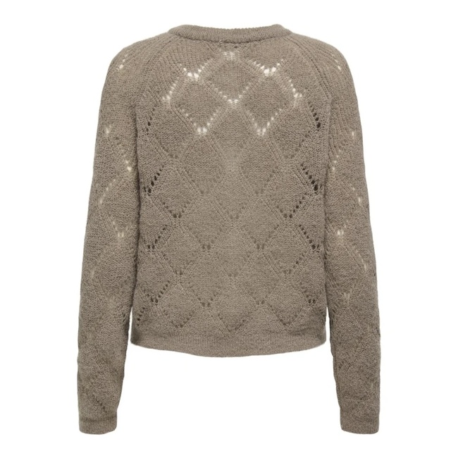 Фото ракурс 2 - Женский бежевый свитер Only артикул 15350648 FUNGI FW2025